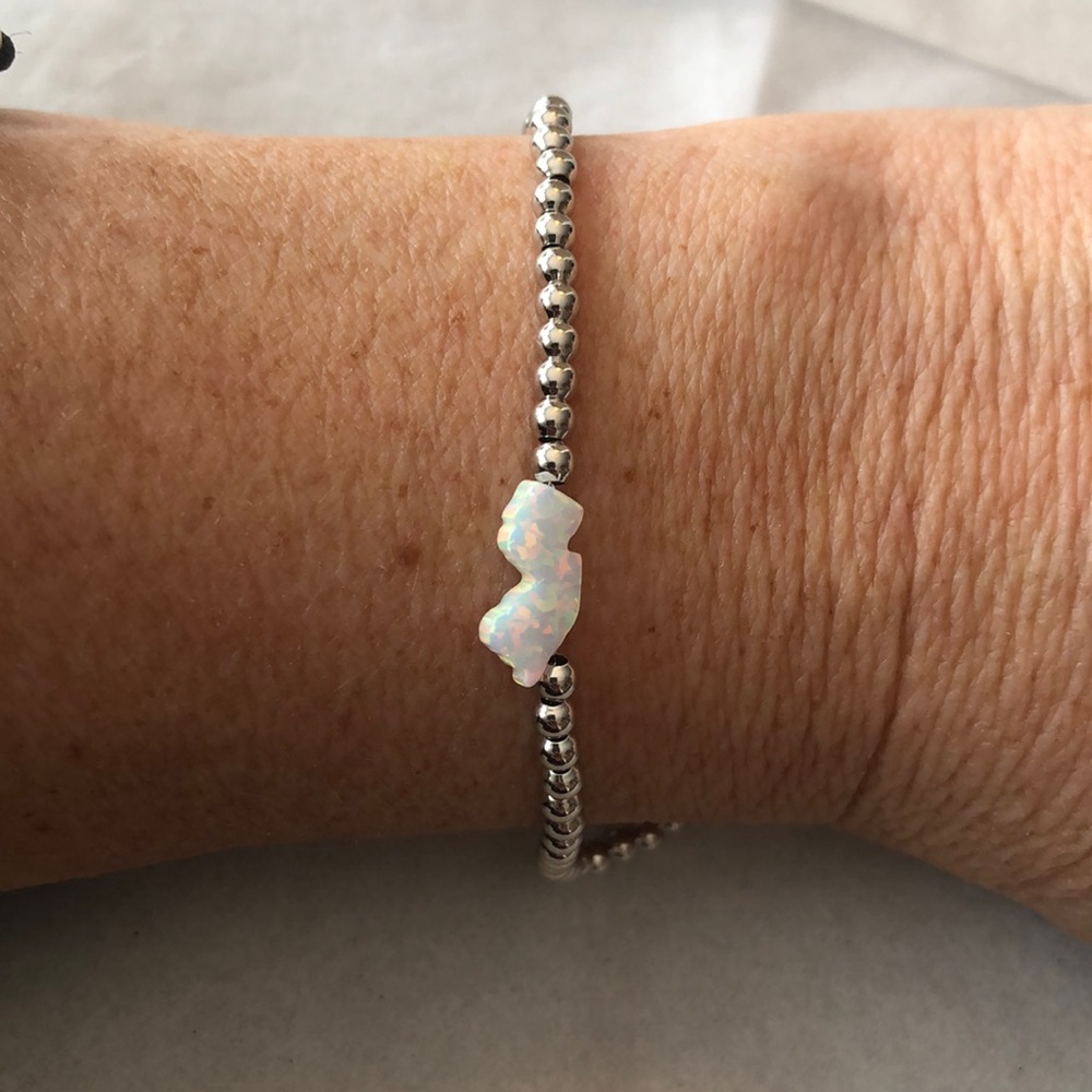 White Opal NJ State Bracelet
